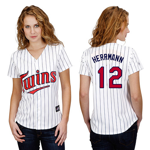 Chris Herrmann #12 mlb Jersey-Minnesota Twins Women's Authentic Home White Baseball Jersey